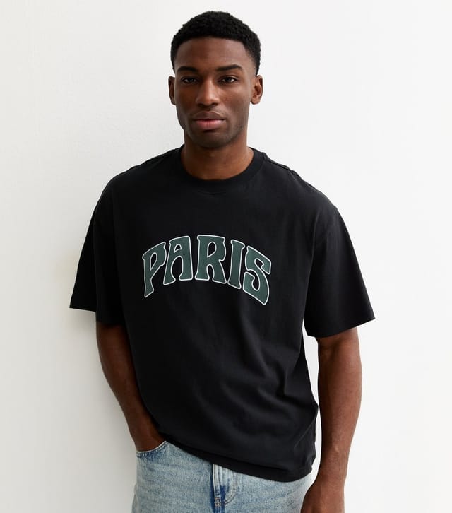 Only and Sons Men's Black Paris Short Sleeve Top Only and Sons New Look - 3