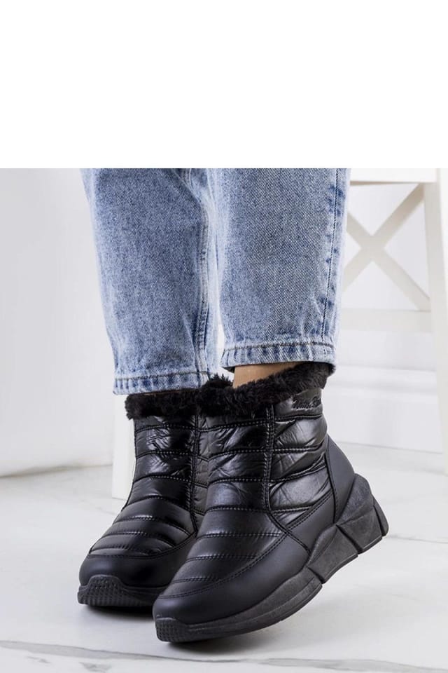 Love Lace Love Lace Women's Lago Snow Boots with Warm Faux Fur Lining & Thick Sole in Black - 2