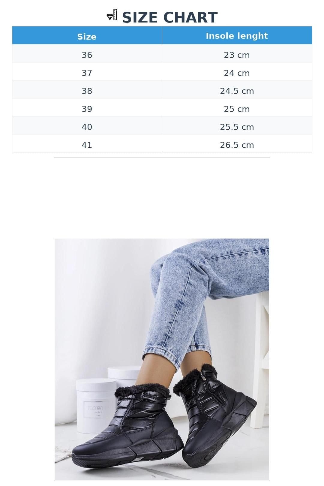 Love Lace Love Lace Women's Lago Snow Boots with Warm Faux Fur Lining & Thick Sole in Black - 4