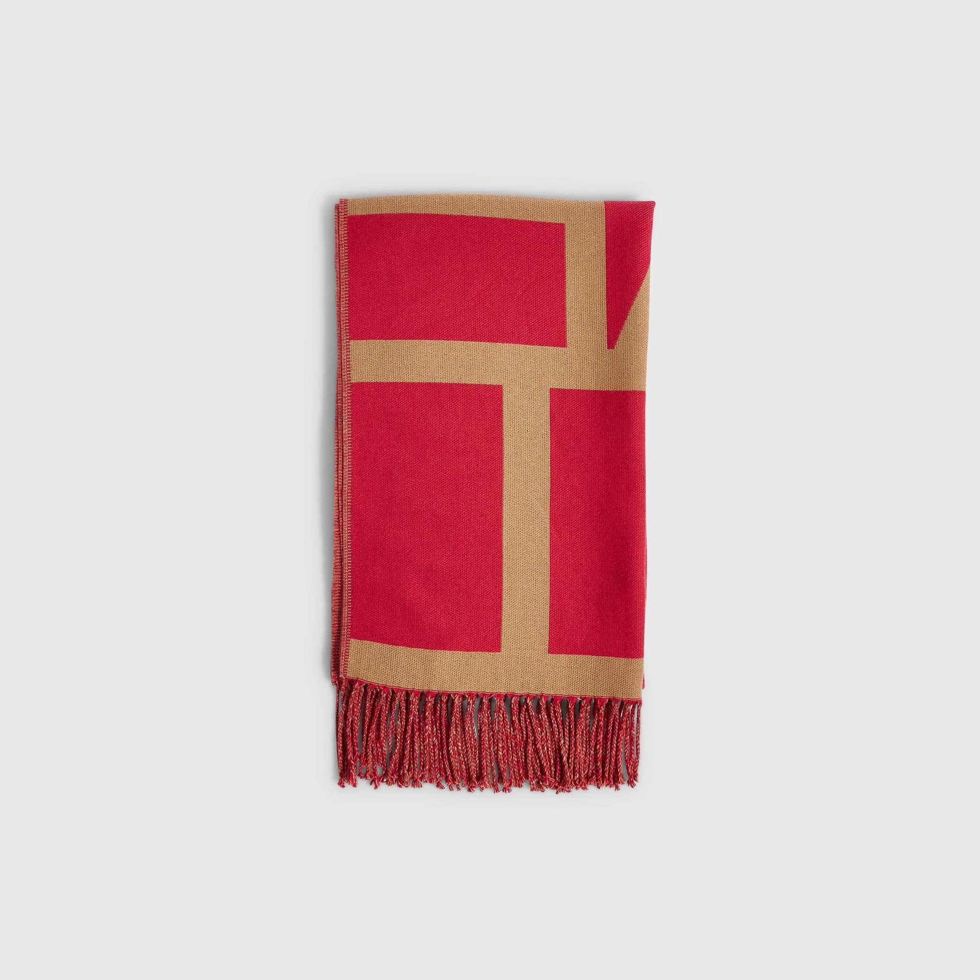 River Island River Island Womens Red Monogram Scarf