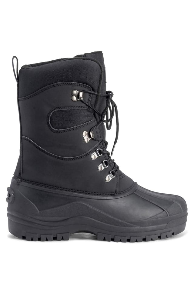 Viva VIVA Men's Polar Men's Waterproof Winter Boots - Lace-Up for Walking & Hiking in Black - 2