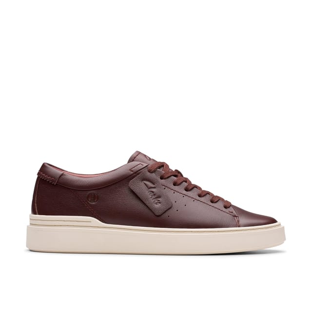 Clarks Clarks Men's Craft Swift Brown Leather Trainers, Lace Up - 3