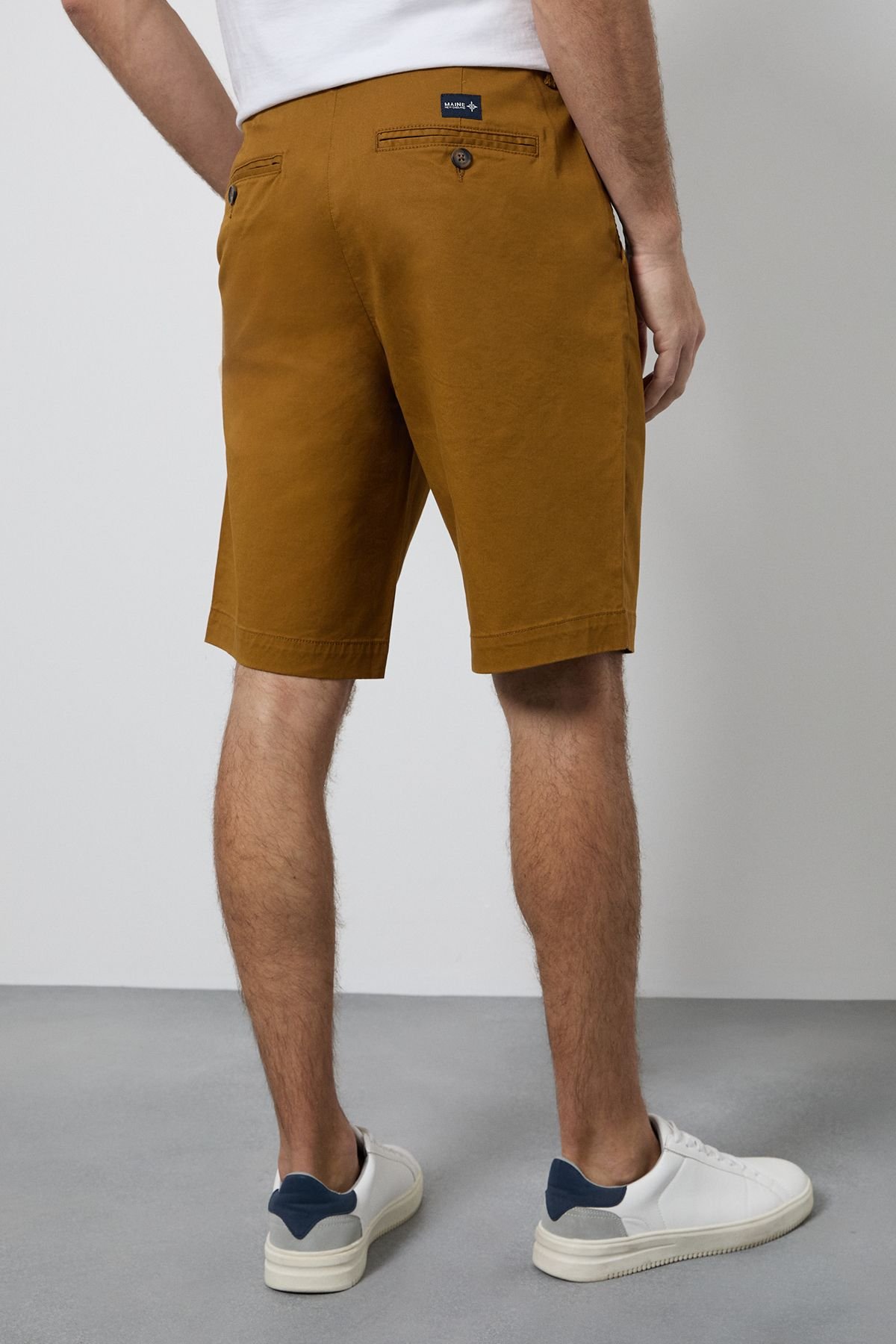 Maine Maine Men's Tobacco Premium Chino Shorts - 3