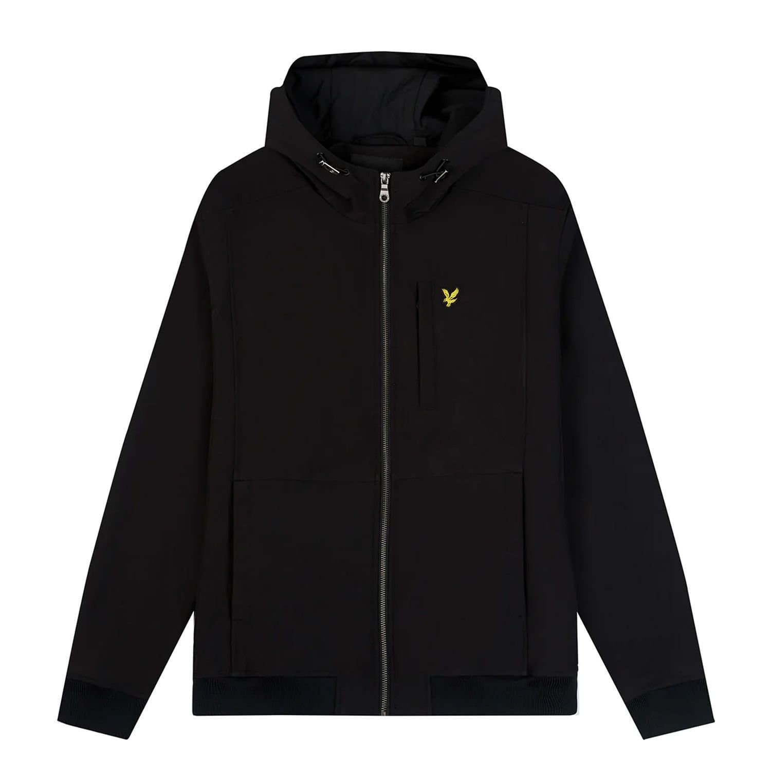 Lyle & Scott Lyle & Scott Men's Fleece Soft Shell Jacket in Black