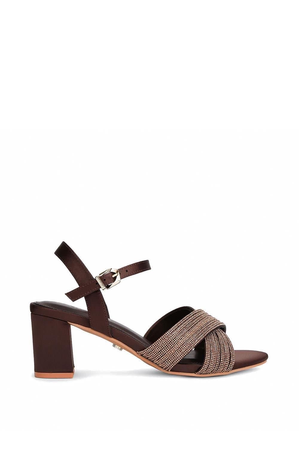 Carvela Carvela Women's 'Divine Block' Fabric Heels in Brown