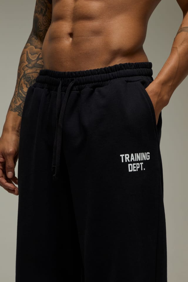 Training Dept. Training Dept. Men's Training Dept Adjustable Cuff Wide Leg Jogger in Black - 3