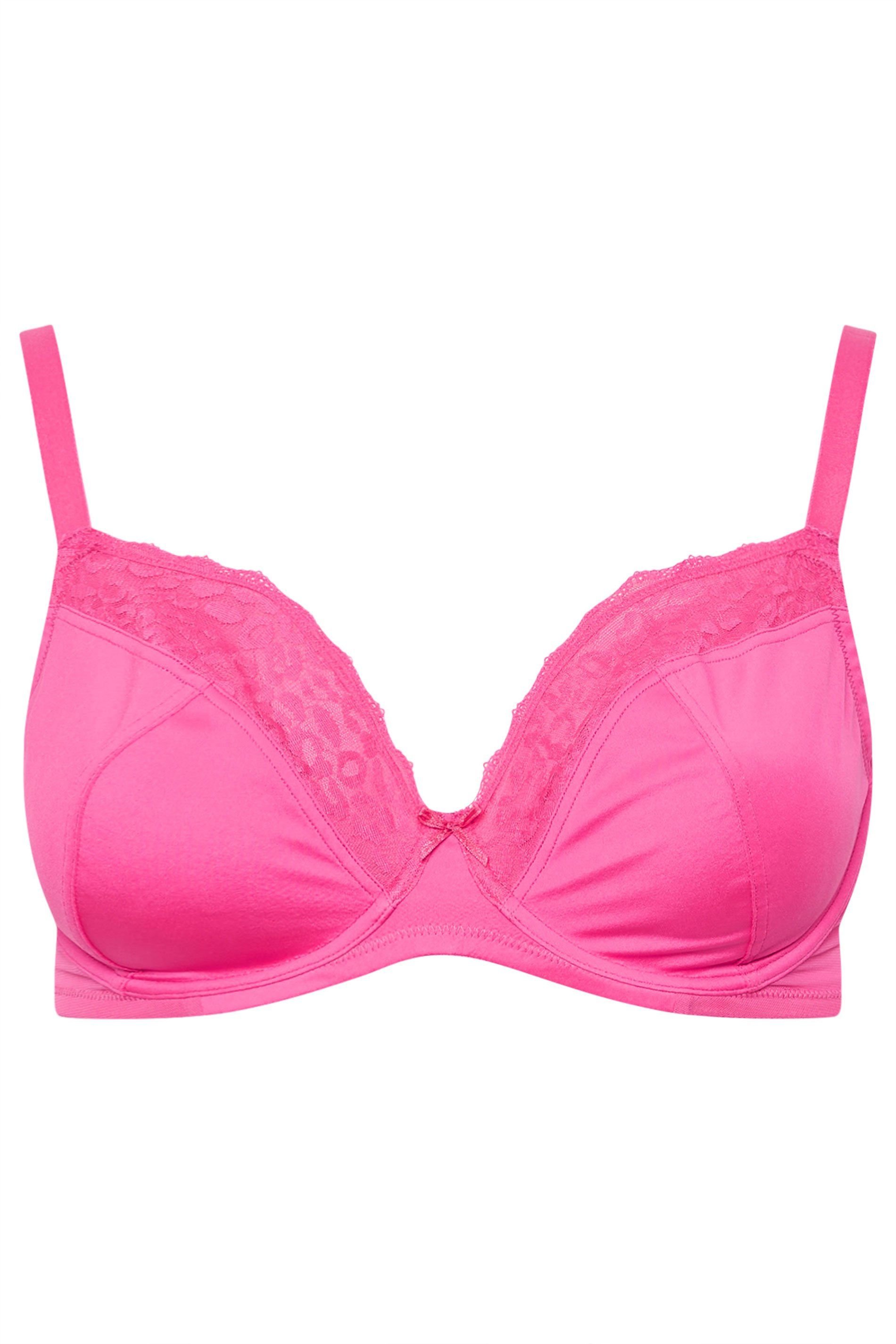 Yours Yours Women's 3 Pack Animal Mesh Underwired Bras in Black - 3