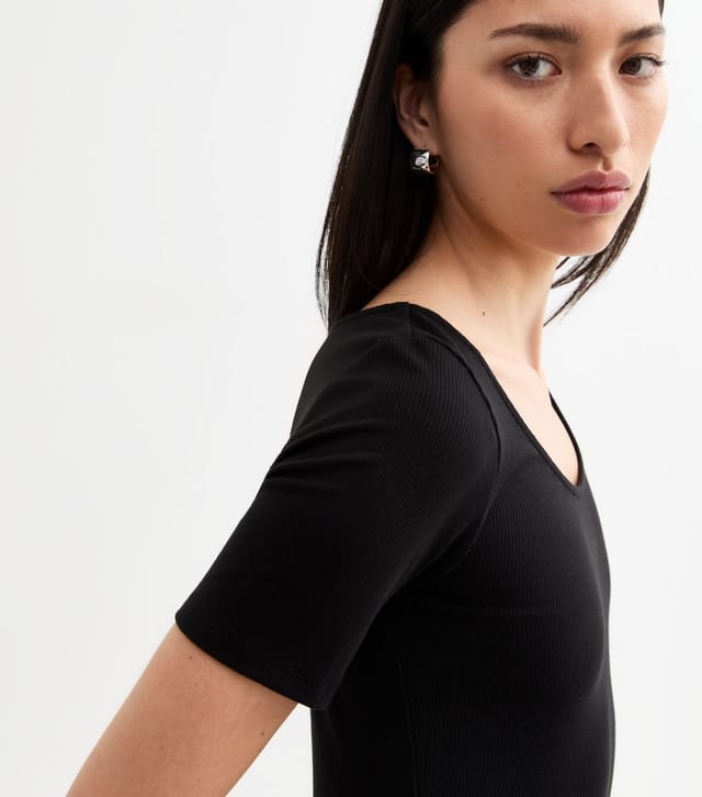 New Look Women's Black Zebra Print Scoop Neck Poplin Midi Dress New Look - 2