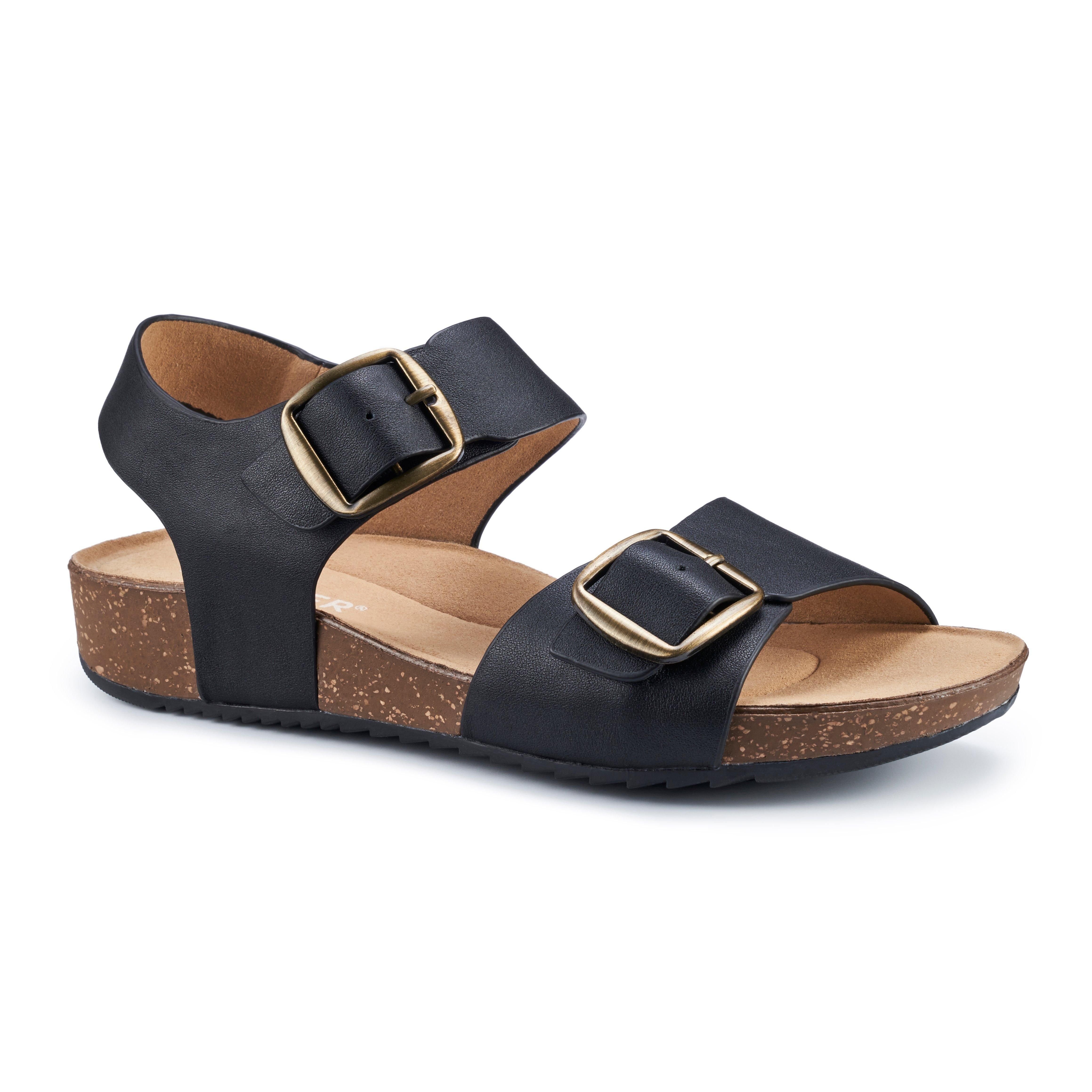 Hotter Hotter Women's 'Tourist II' Cork Wedge Sandals in Black - 2