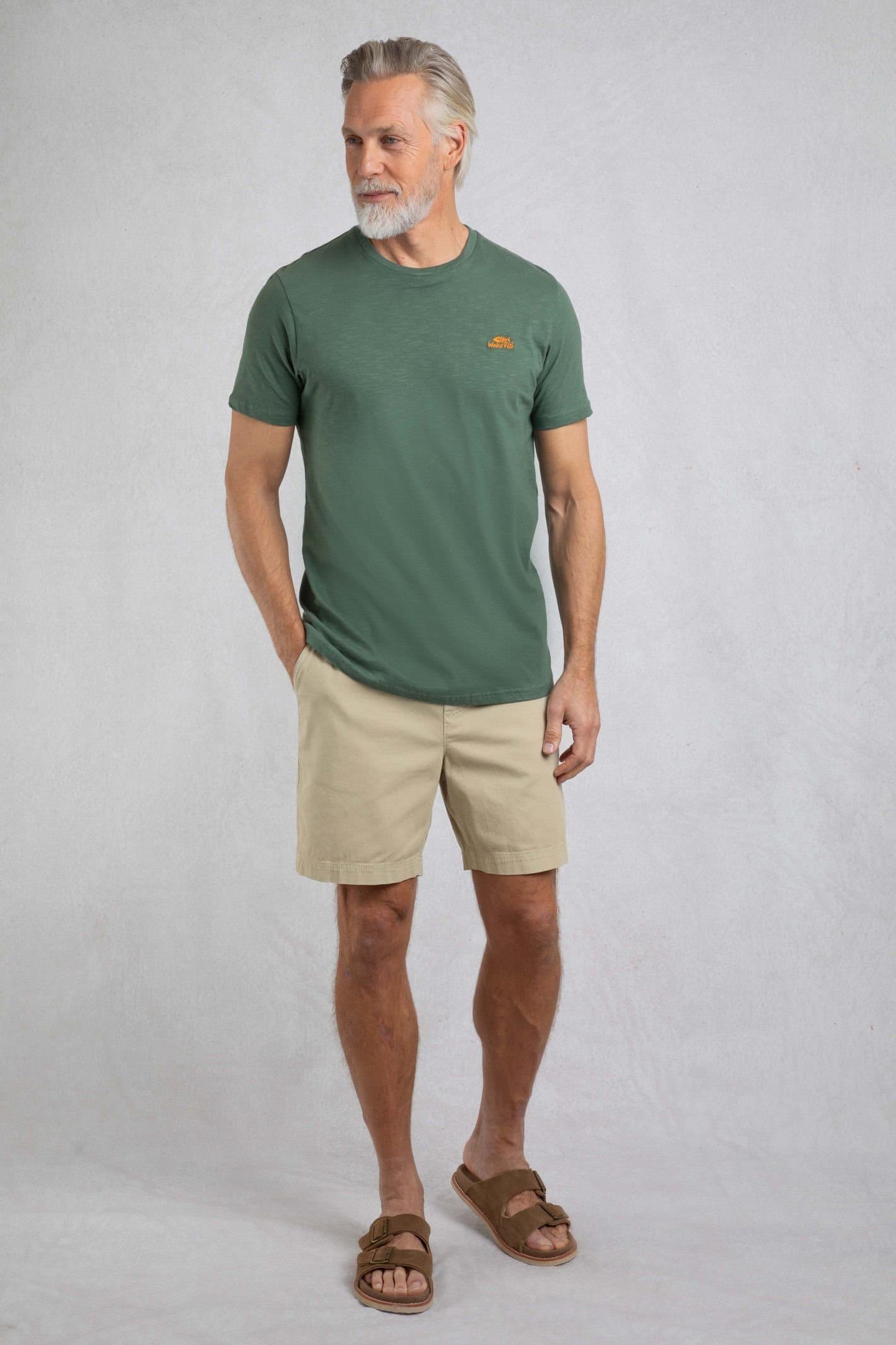 Weird Fish Weird Fish Men's Bottle Green Branded T-Shirt