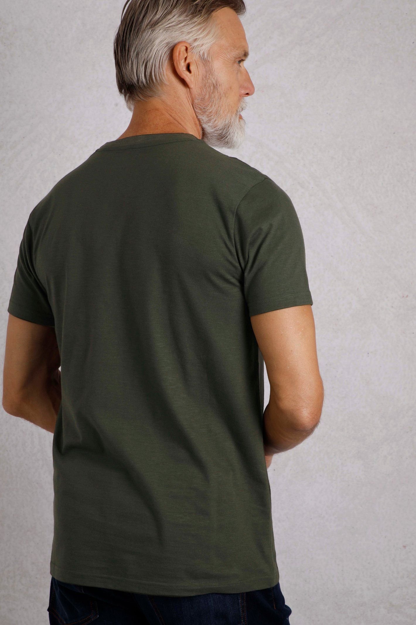 Weird Fish Weird Fish Men's Fished Branded T-Shirt in Bottle Green - 3