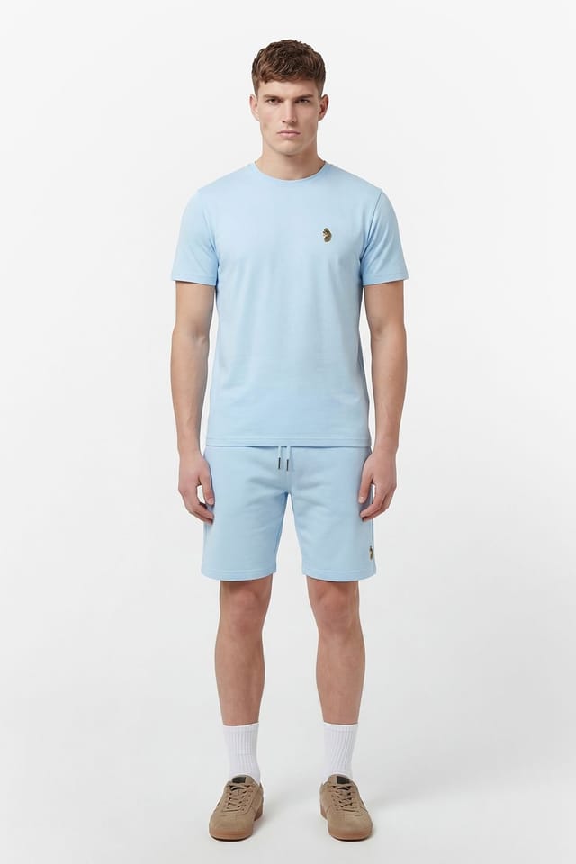 Luke 1977 Luke 1977 Men's Traff T-Shirt & Short Set in Light Blue - 2