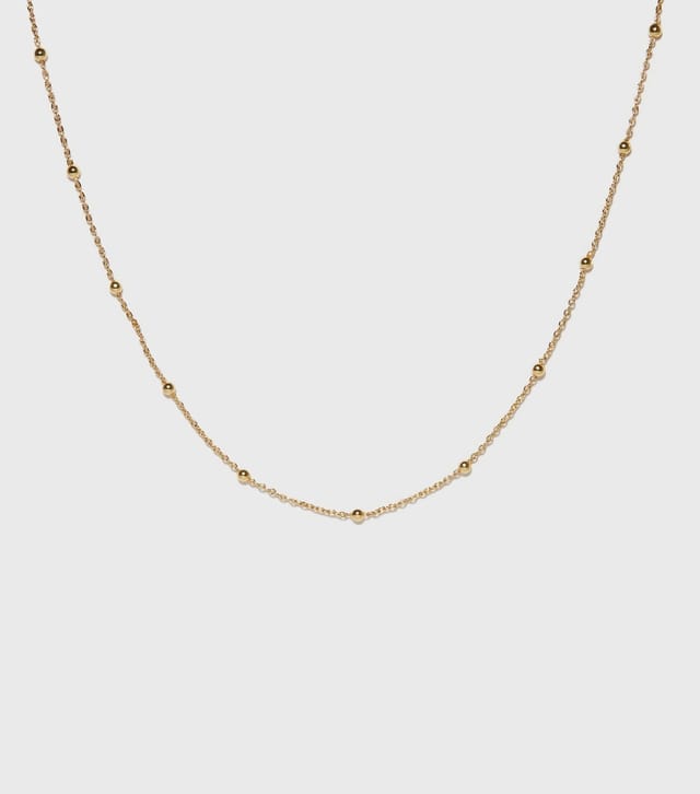 New Look 18ct Gold Plated Ball Chain Necklace New Look - 3