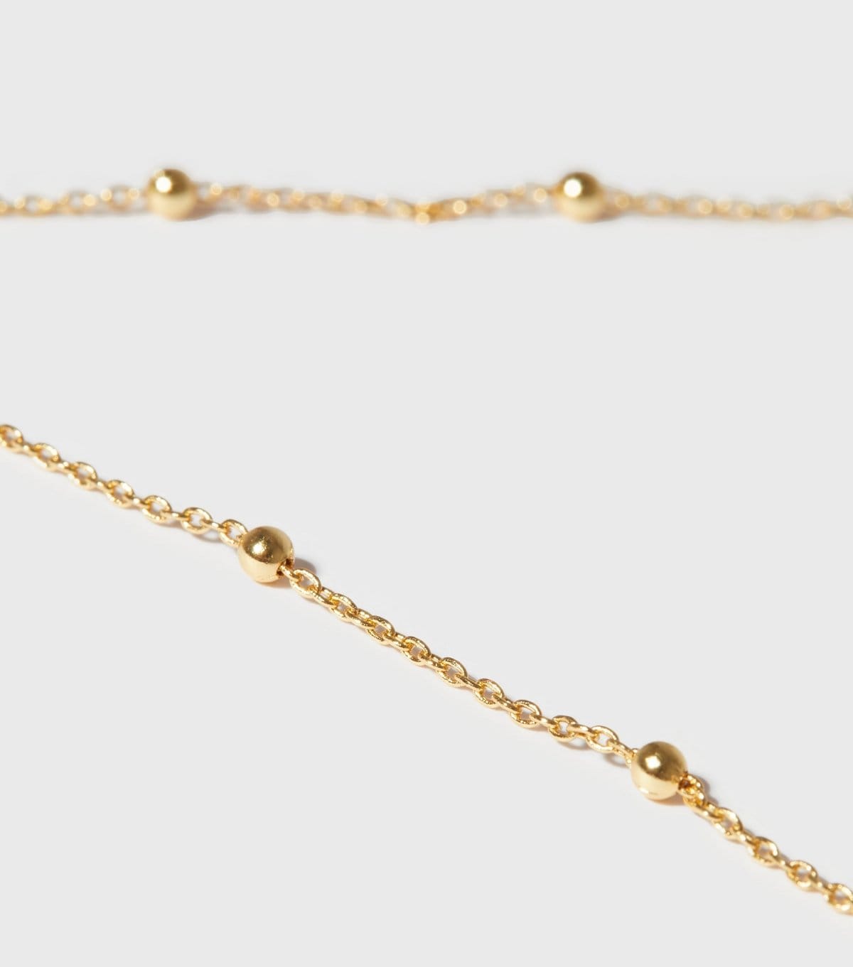 New Look 18ct Gold Plated Ball Chain Necklace New Look - 4