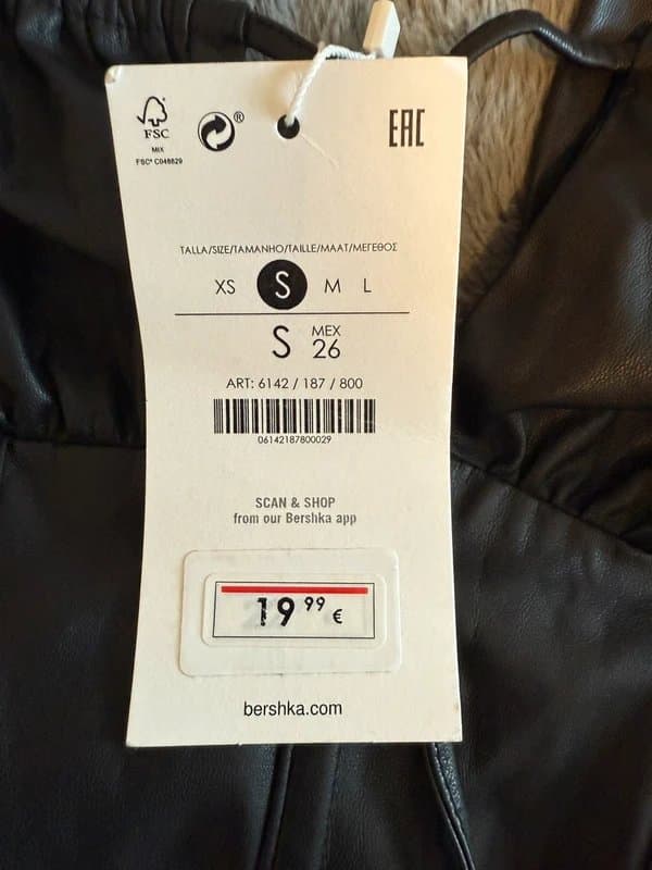 Bershka Leather corset top