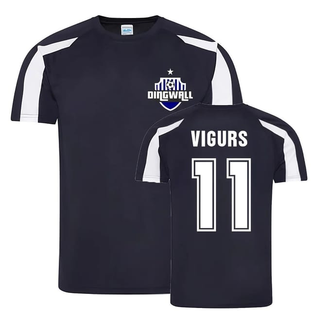 Ross County Ross County Men's Iain Vigurs Sports Training Jersey in Navy - 2