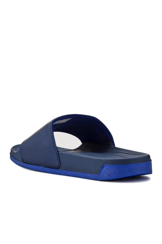 Pavers Pavers Men's Cushioned Slides in Navy - 3