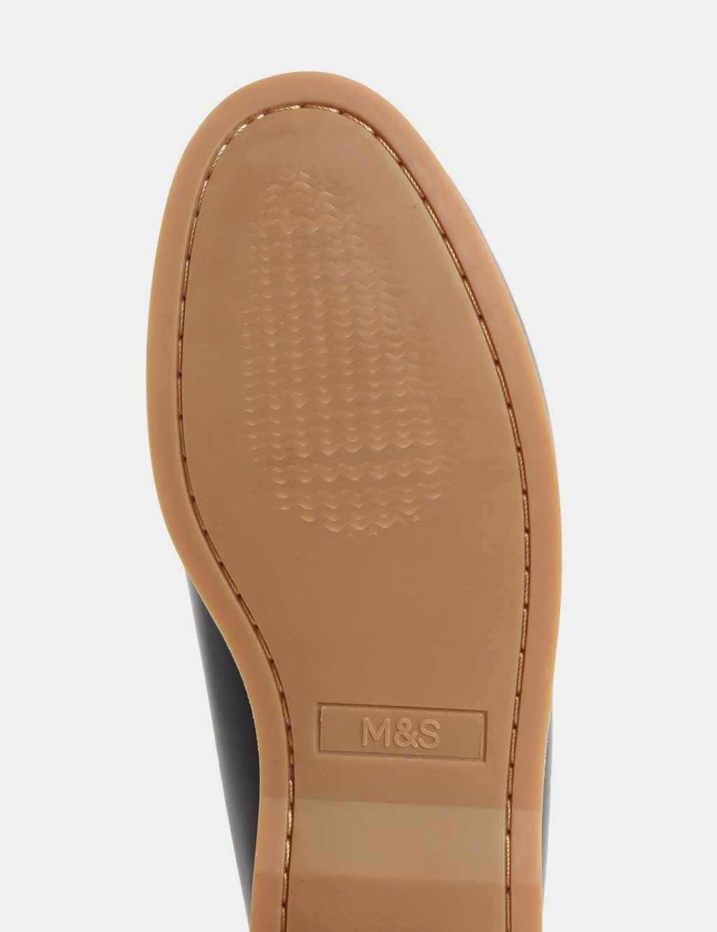 Marks & Spencer M&S Wide Fit Leather Boat Shoes Navy Mix - 3