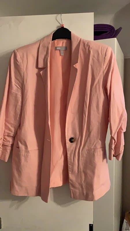 ASOS Asos linen blazer size 12 light pink