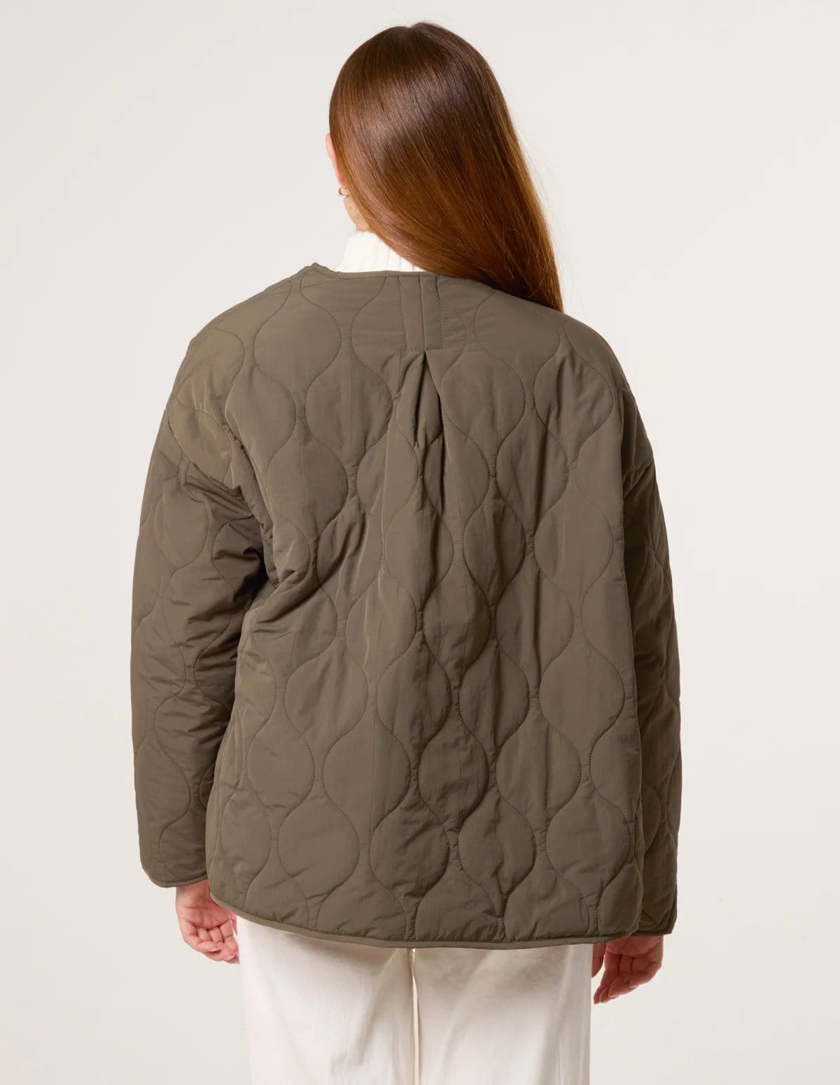 Blue Vanilla Button Front Quilted Jacket - 4