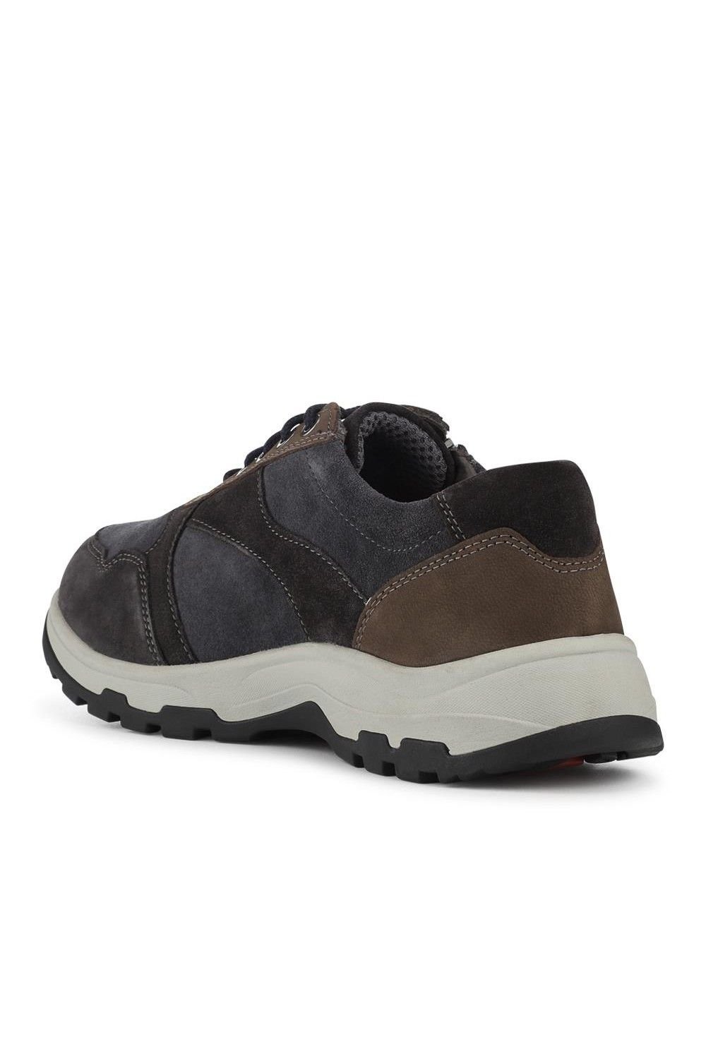 Easyfit Easyfit Men's Extra Wide Water Resistant Zipped Trainers in Navy - 3