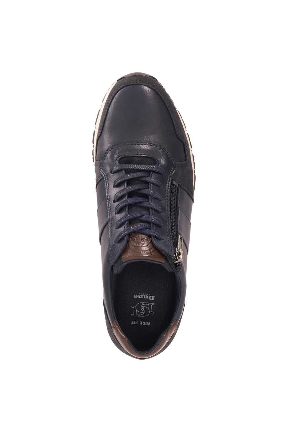 Dune London Dune London Men's Wide Fit 'Thame' Leather in Blue - 4