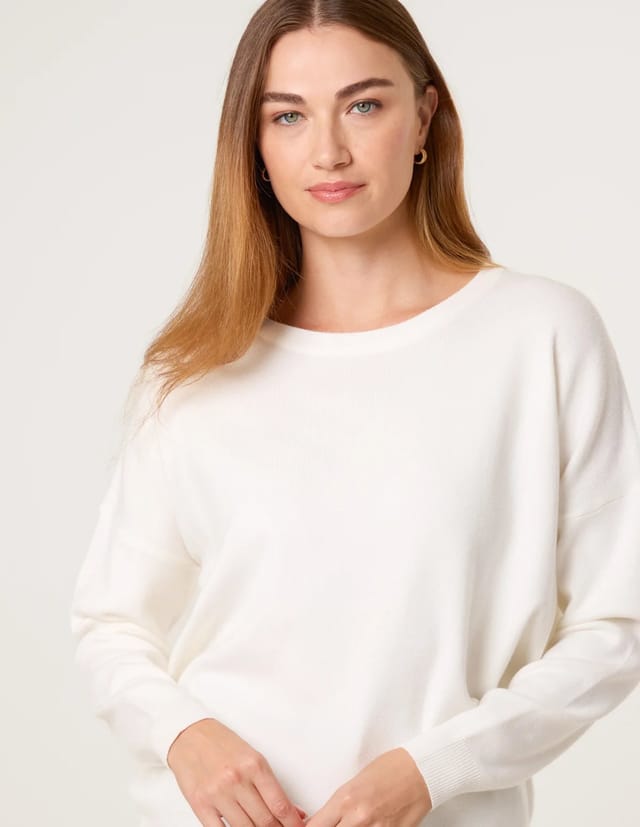 Blue Vanilla Plain Crew Neck Jumper - 3