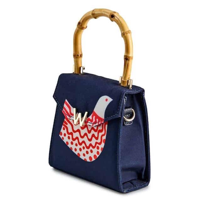 Wolf WOLF Women's Evie Small Bag in Dark Navy - 2