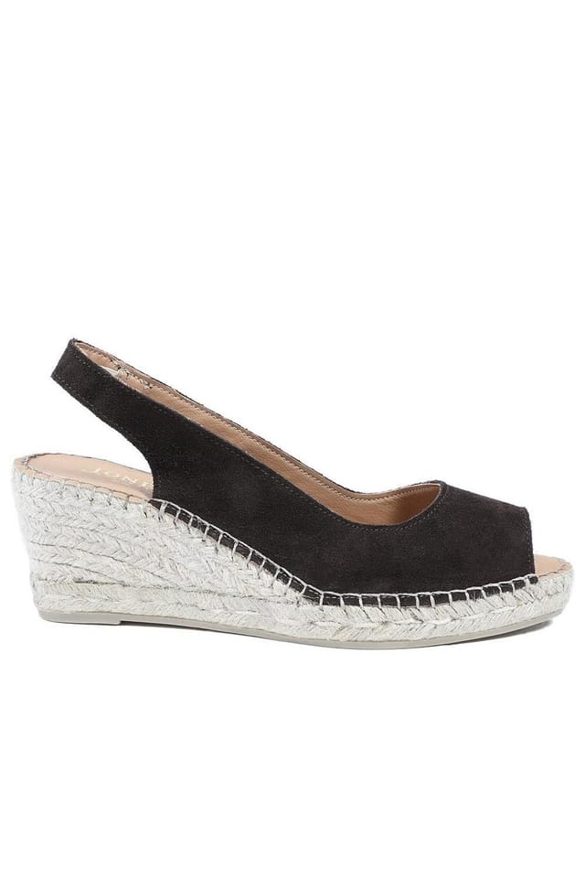 Jones Bootmaker Jones Bootmaker Women's Rosanna Slingback Wedges in Brown - 2