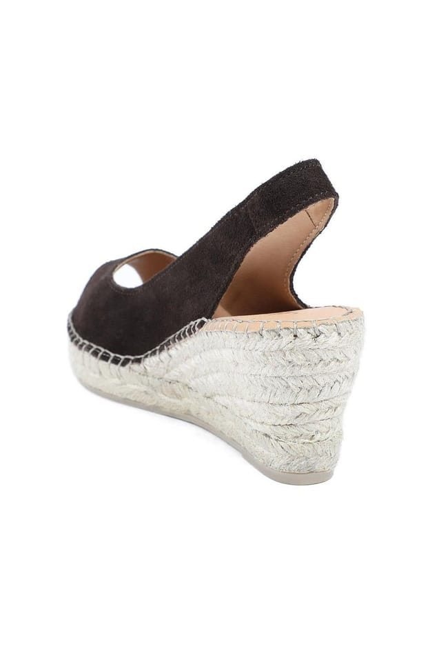 Jones Bootmaker Jones Bootmaker Women's Rosanna Slingback Wedges in Brown - 3