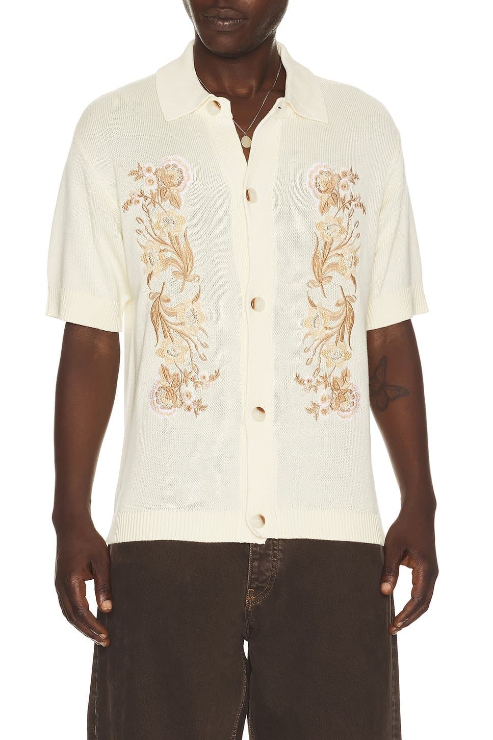 revolve Anderson Embroidered Camp Shirt
