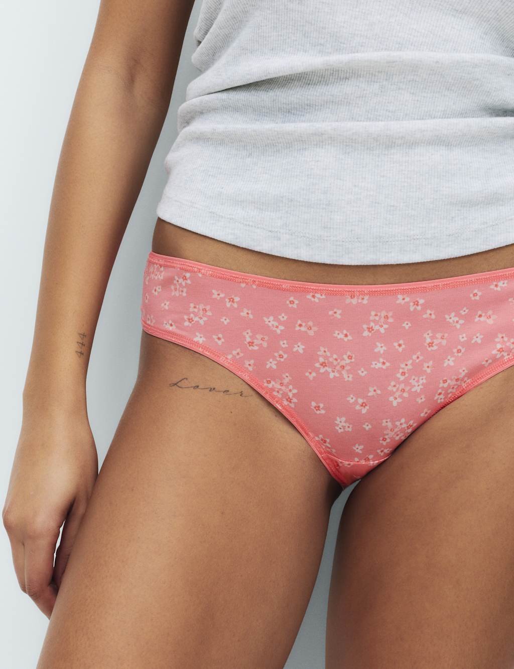 Marks & Spencer M&S 5pk Cotton Rich Printed Brazilian Knickers Coral - 2