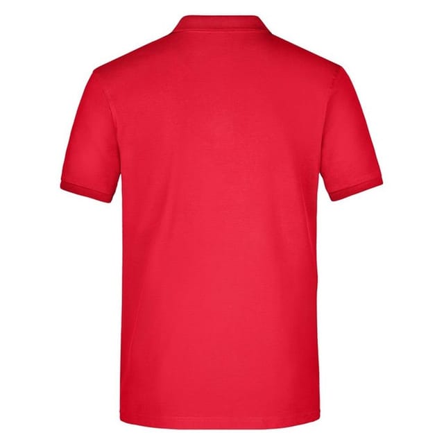 James and Nicholson James and Nicholson Men's Piqué Elasticated Polo Shirt in Red - 2
