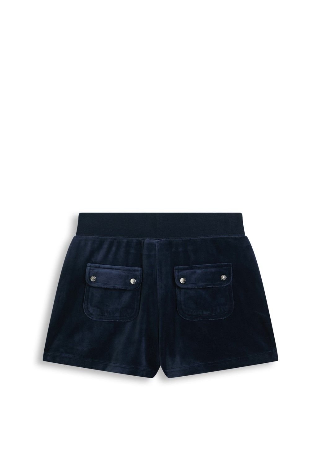 Juicy Couture Juicy Couture Women's Classic Velour Short With Back Pocket in Dark Blue - 4