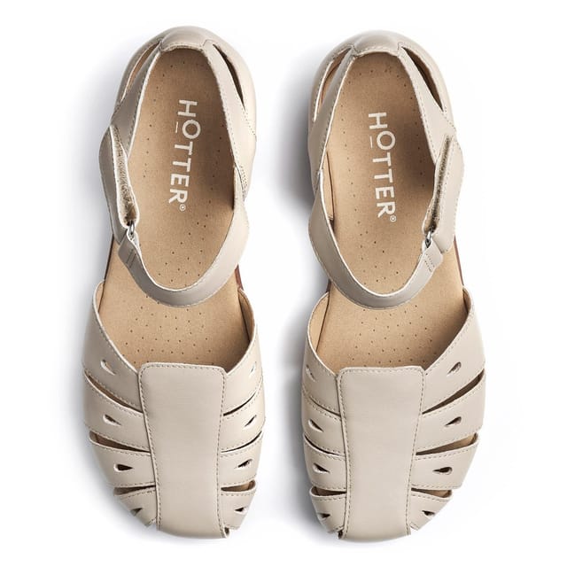 Hotter Hotter Women's 'May' Fisherman Sandals in Light Beige - 3
