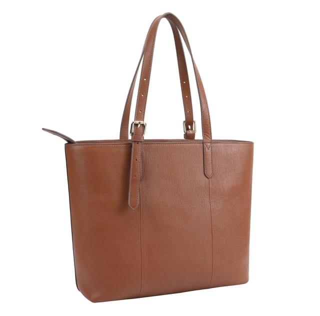 Paul Costelloe Paul Costelloe Women's Cambridge Leather Shoulder Bag in Tan - 2