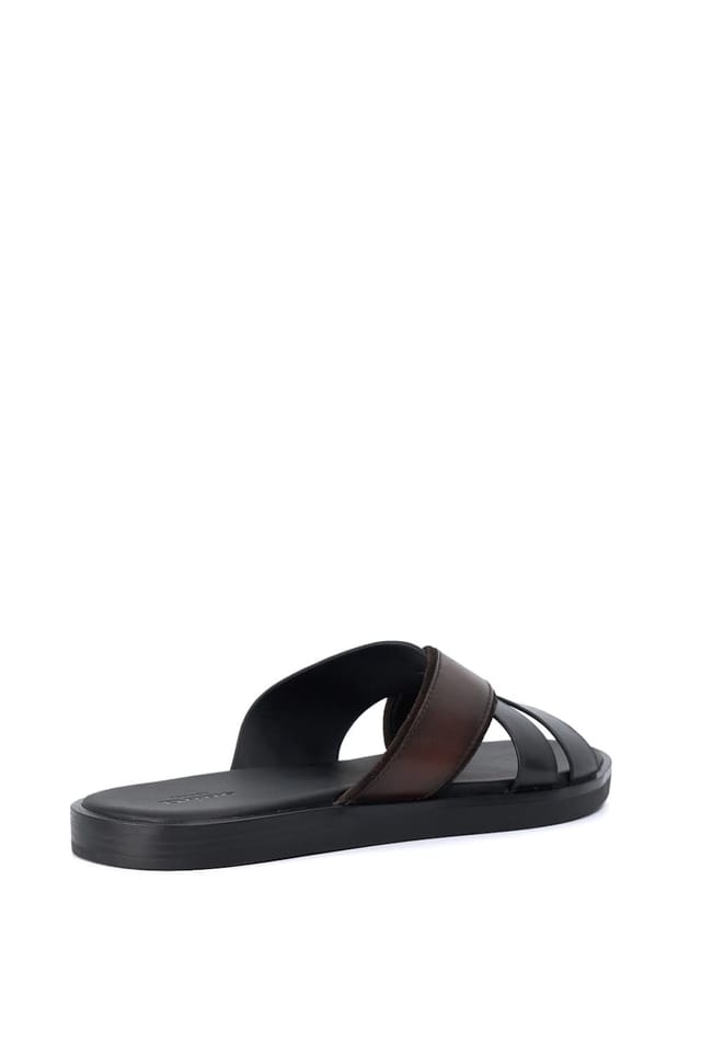 Dune London Dune London Men's 'Iker' Leather Sandals in Black - 3