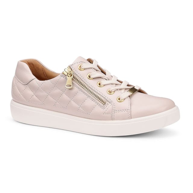 Hotter Hotter Women's 'Wonder' Quilted Trainers in Light Sand - 2