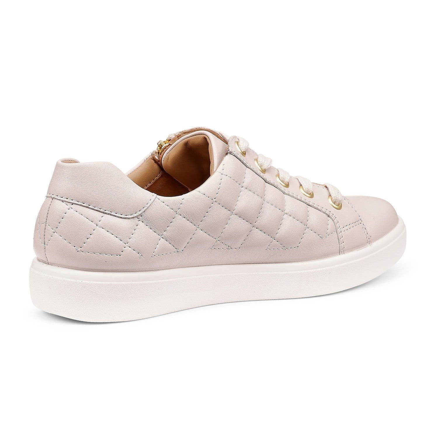 Hotter Hotter Women's 'Wonder' Quilted Trainers in Light Sand - 4