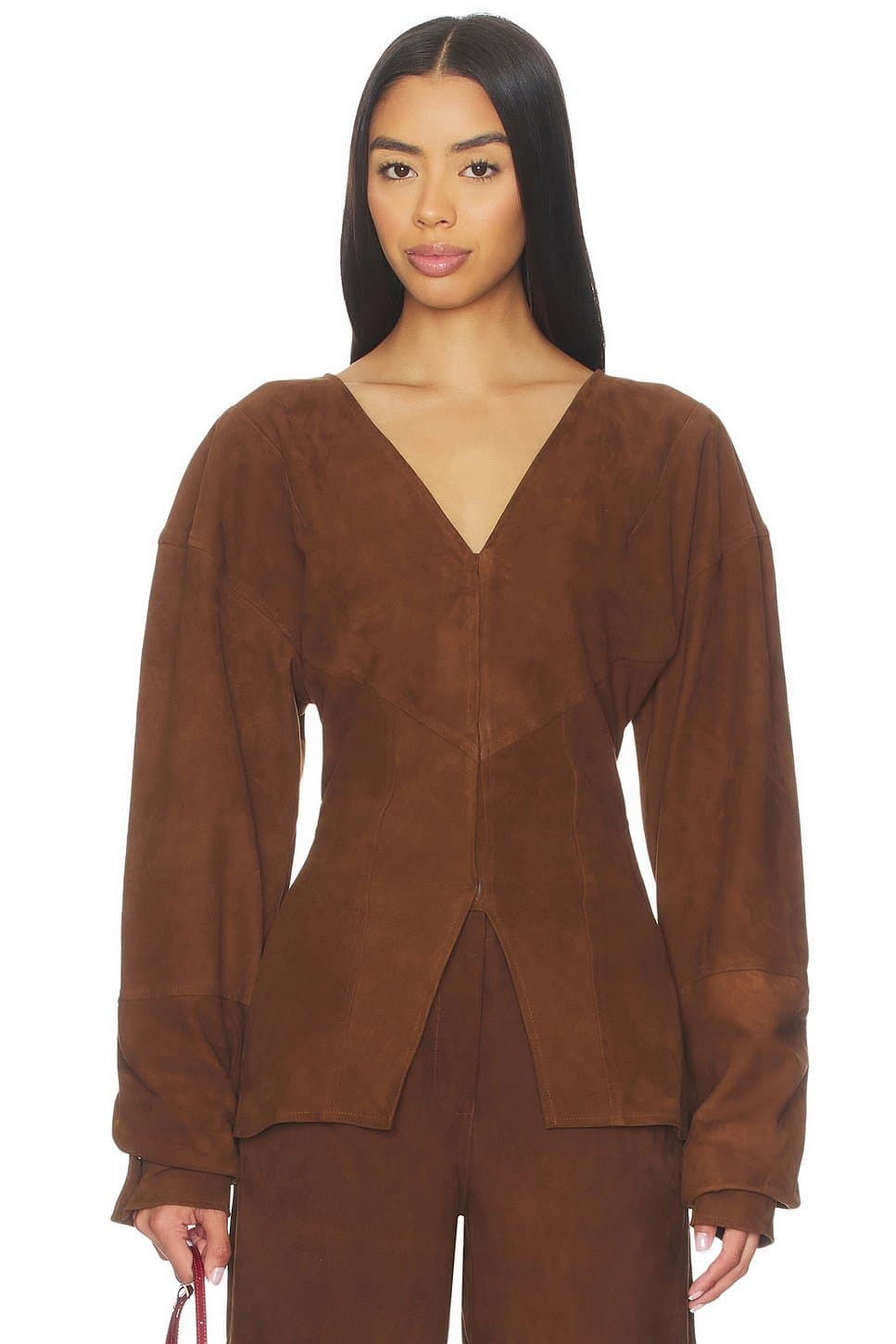 revolve Revolve Chelsea Top in Chocolate Brown