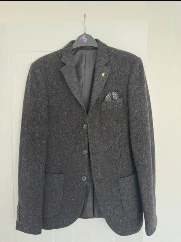 ASOS Smart Grey Wool Blazer