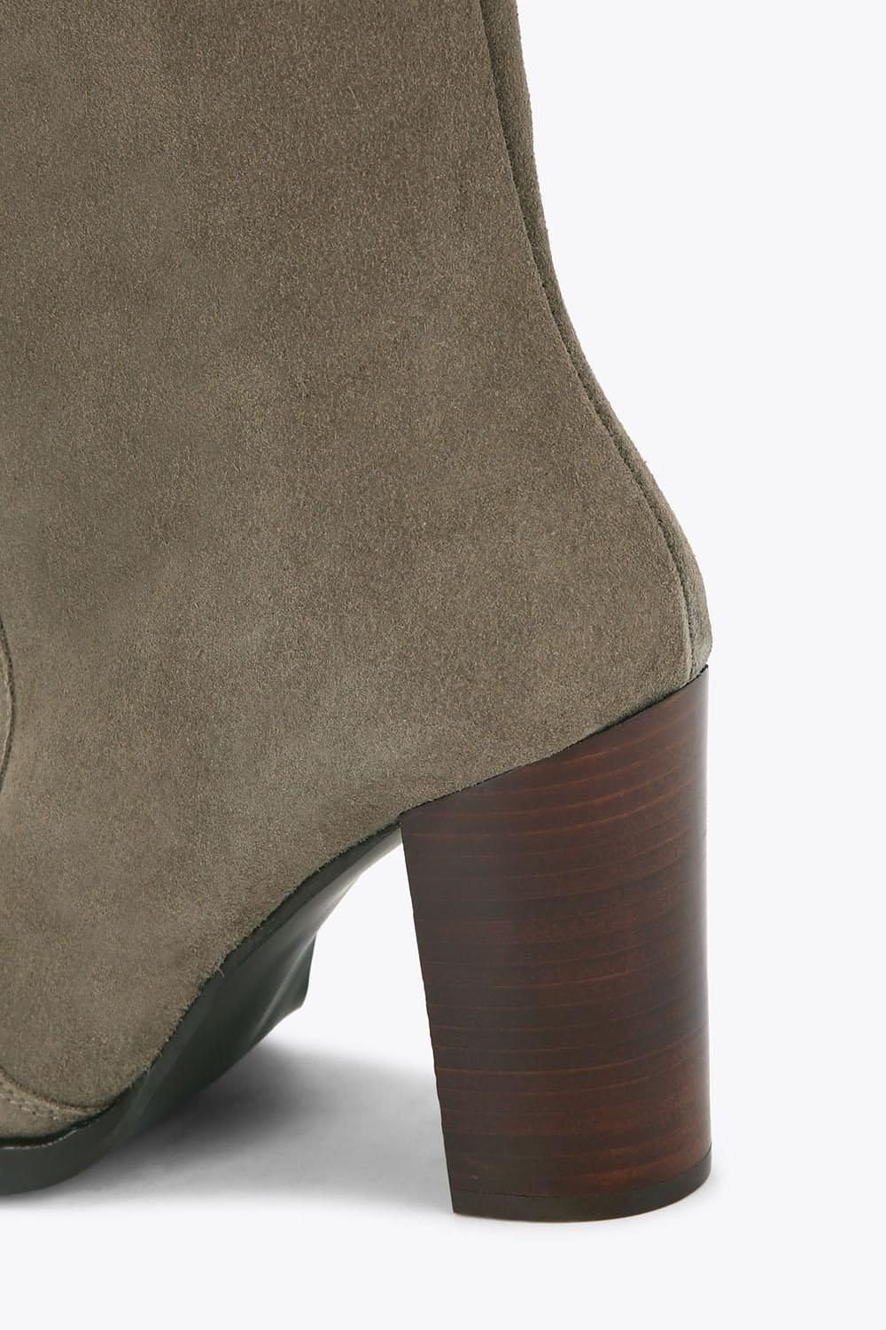 Carvela Carvela Women's 'Allora Otk' Suede Boots in Khaki - 4