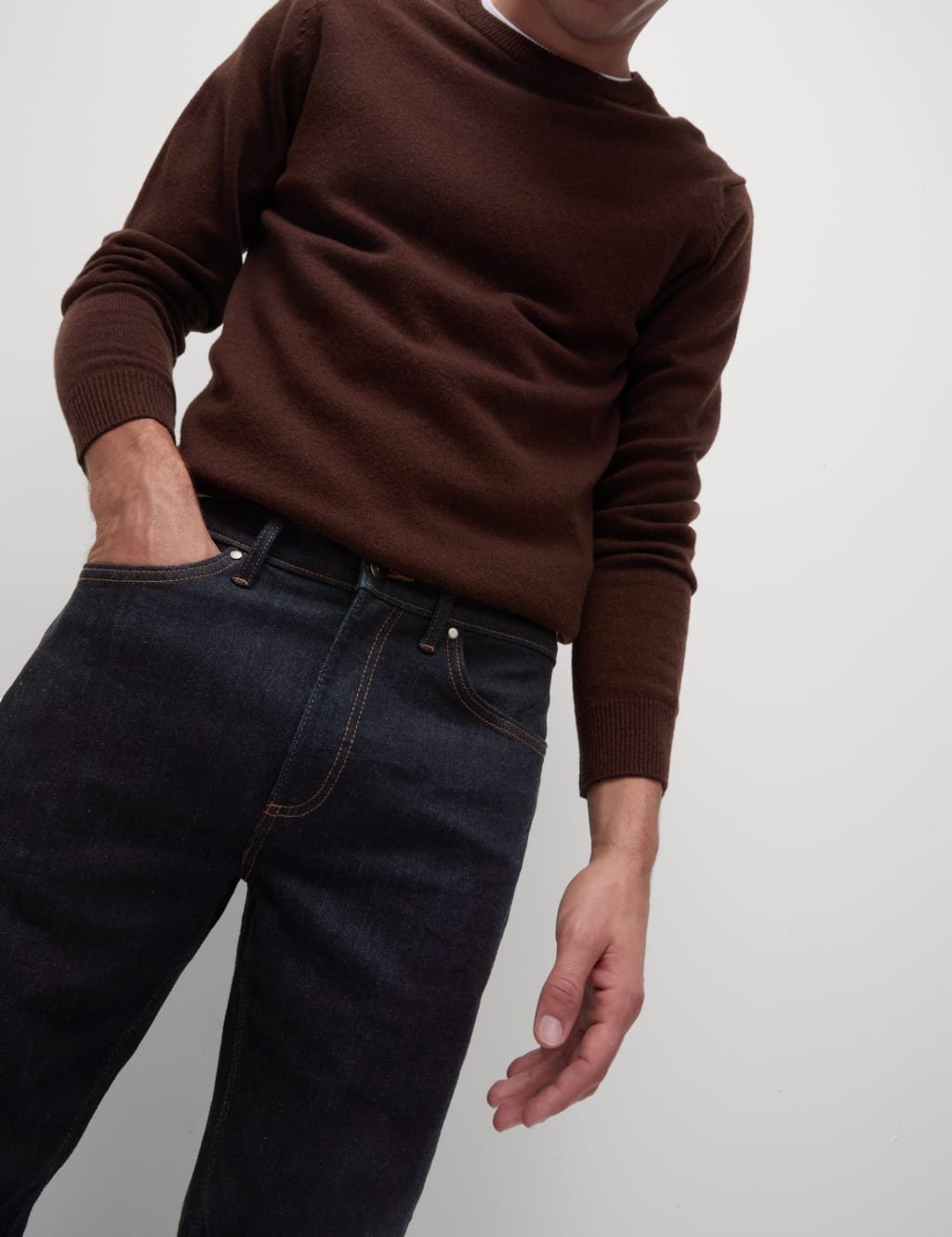 Marks & Spencer M&S Skinny Fit Stretch Jeans Dark Indigo - 2