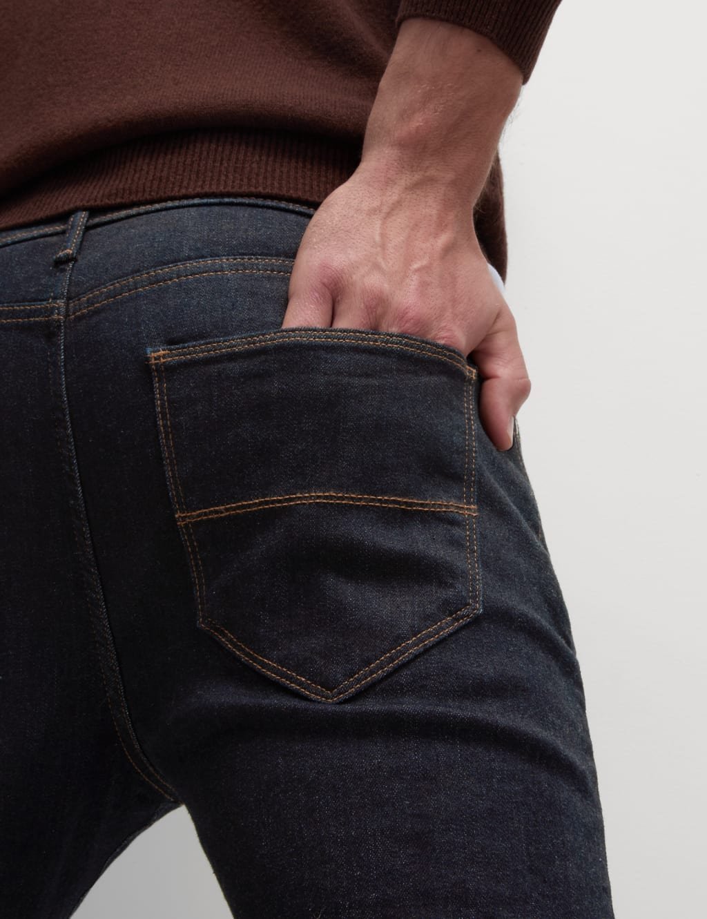 Marks & Spencer M&S Skinny Fit Stretch Jeans Dark Indigo - 4