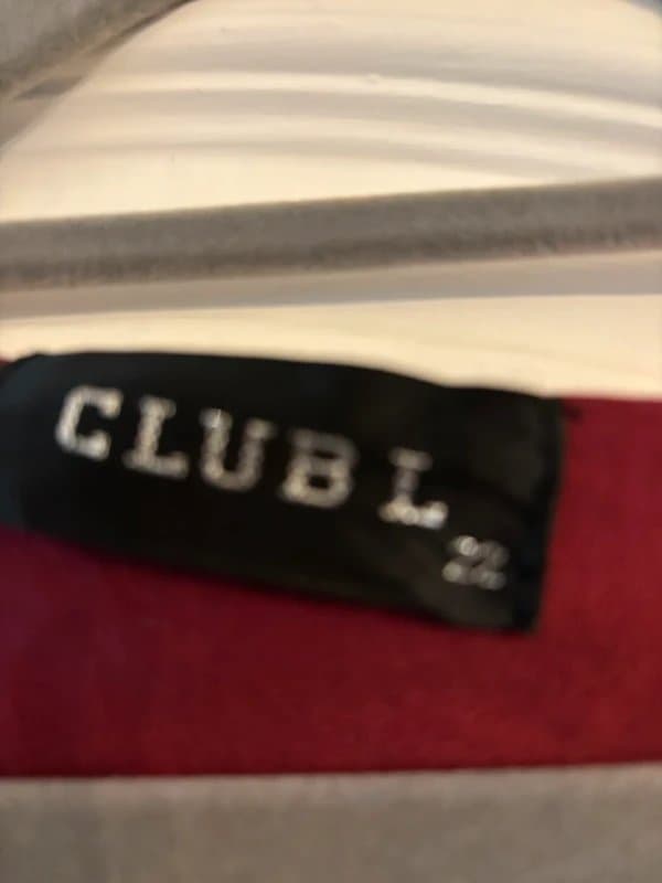 Club L Satin pink burgundy top from club l size 22