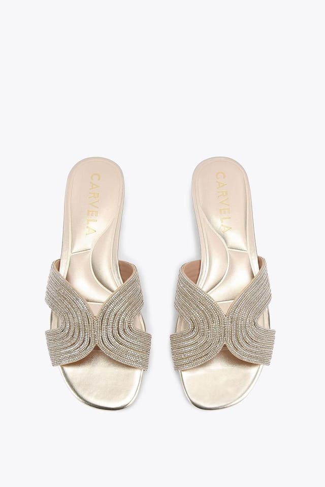 Carvela Carvela Women's 'Gala Mule Jewel' Sandals in Gold - 2