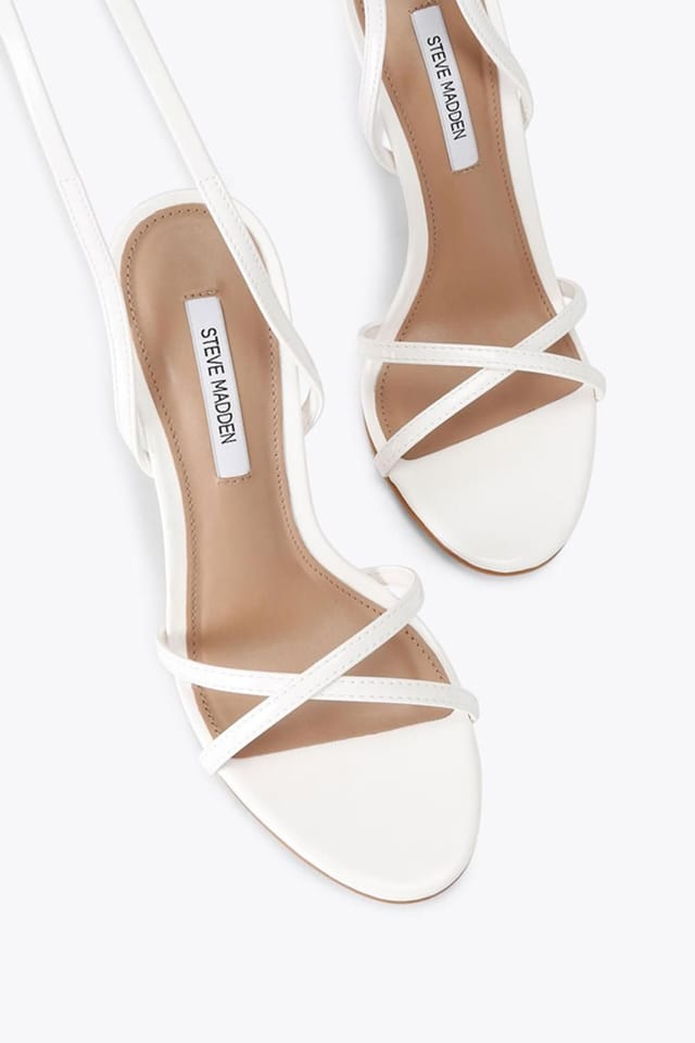 Steve Madden STEVE MADDEN Women's 'Neri White' Fabric Heels in White - 2