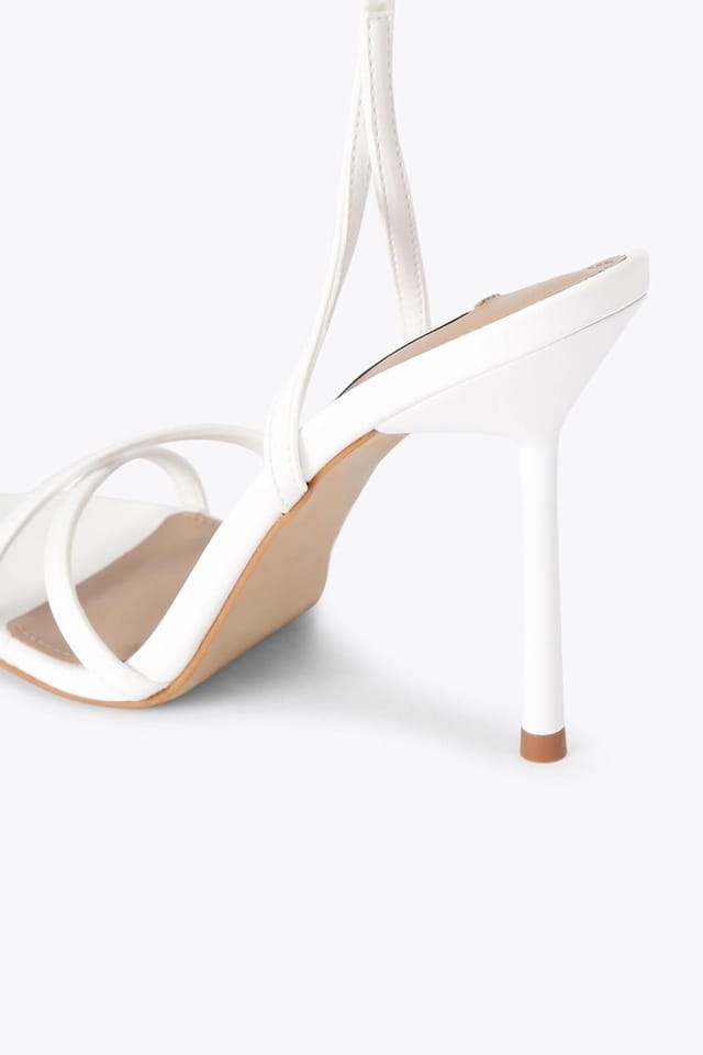 Steve Madden STEVE MADDEN Women's 'Neri White' Fabric Heels in White - 3