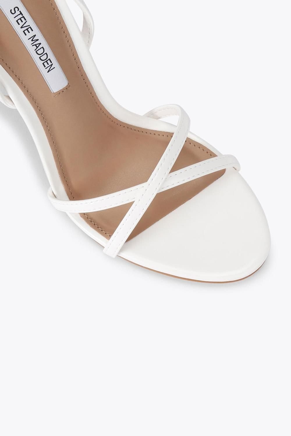 Steve Madden STEVE MADDEN Women's 'Neri White' Fabric Heels in White - 4