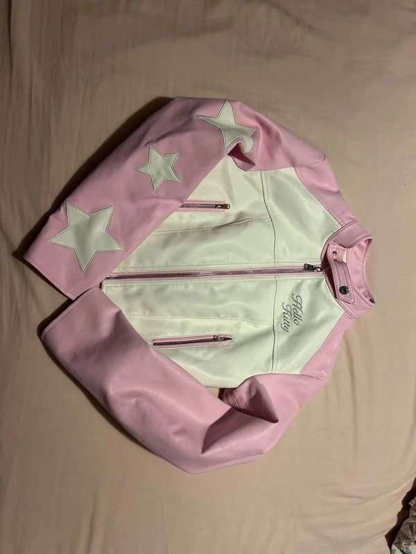 Bershka Hello kitty faux leather jacket XS